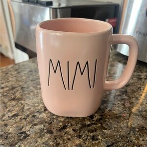 Rae Dunn Mimi pink mug